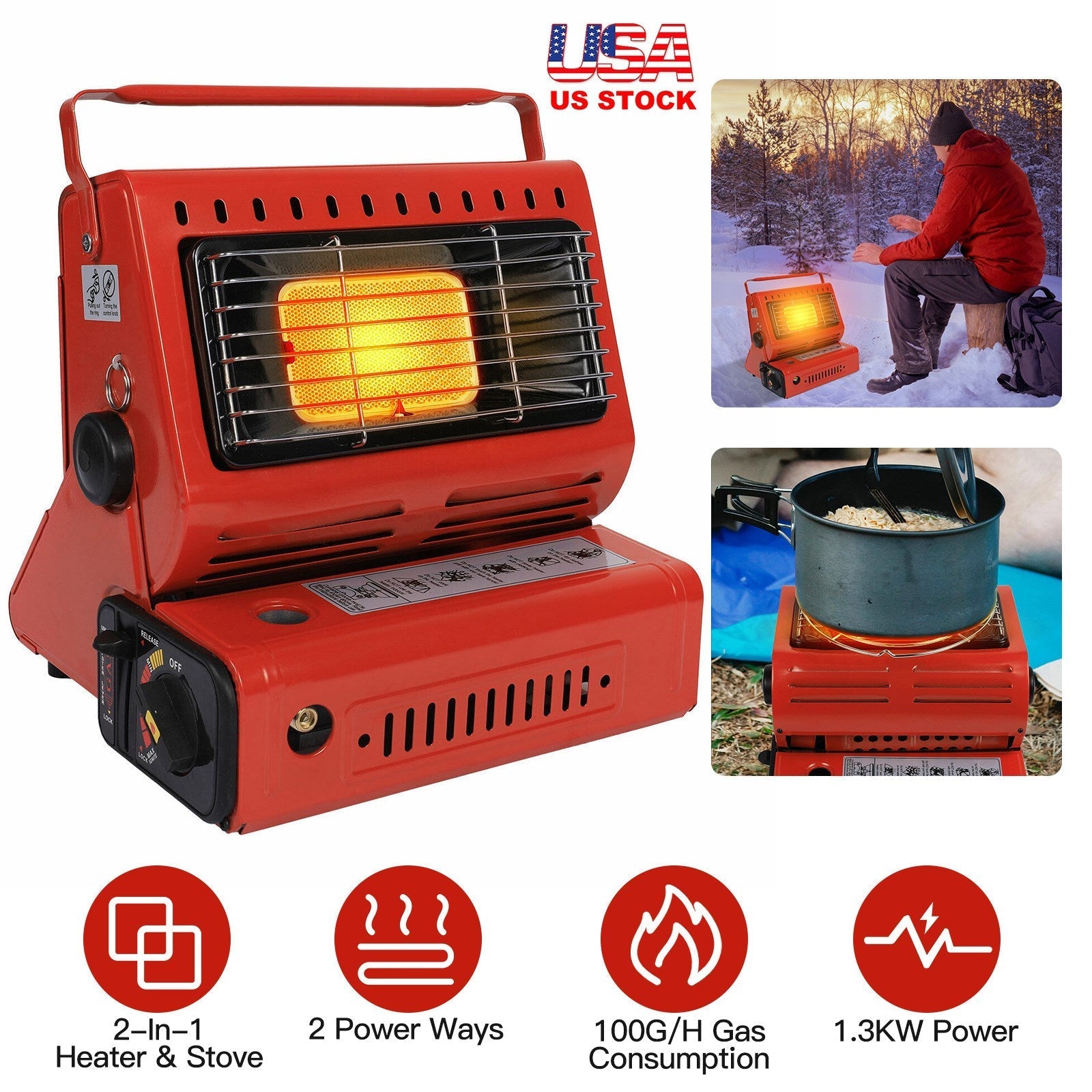 Portable Butane Outdoor Cooking Stove Burner