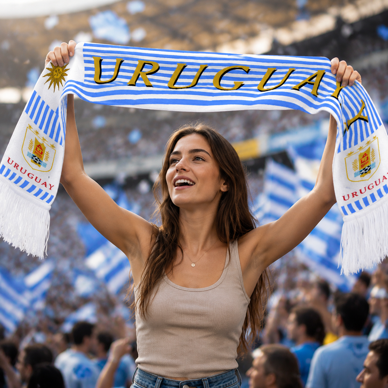 Uruguay Scarf Side