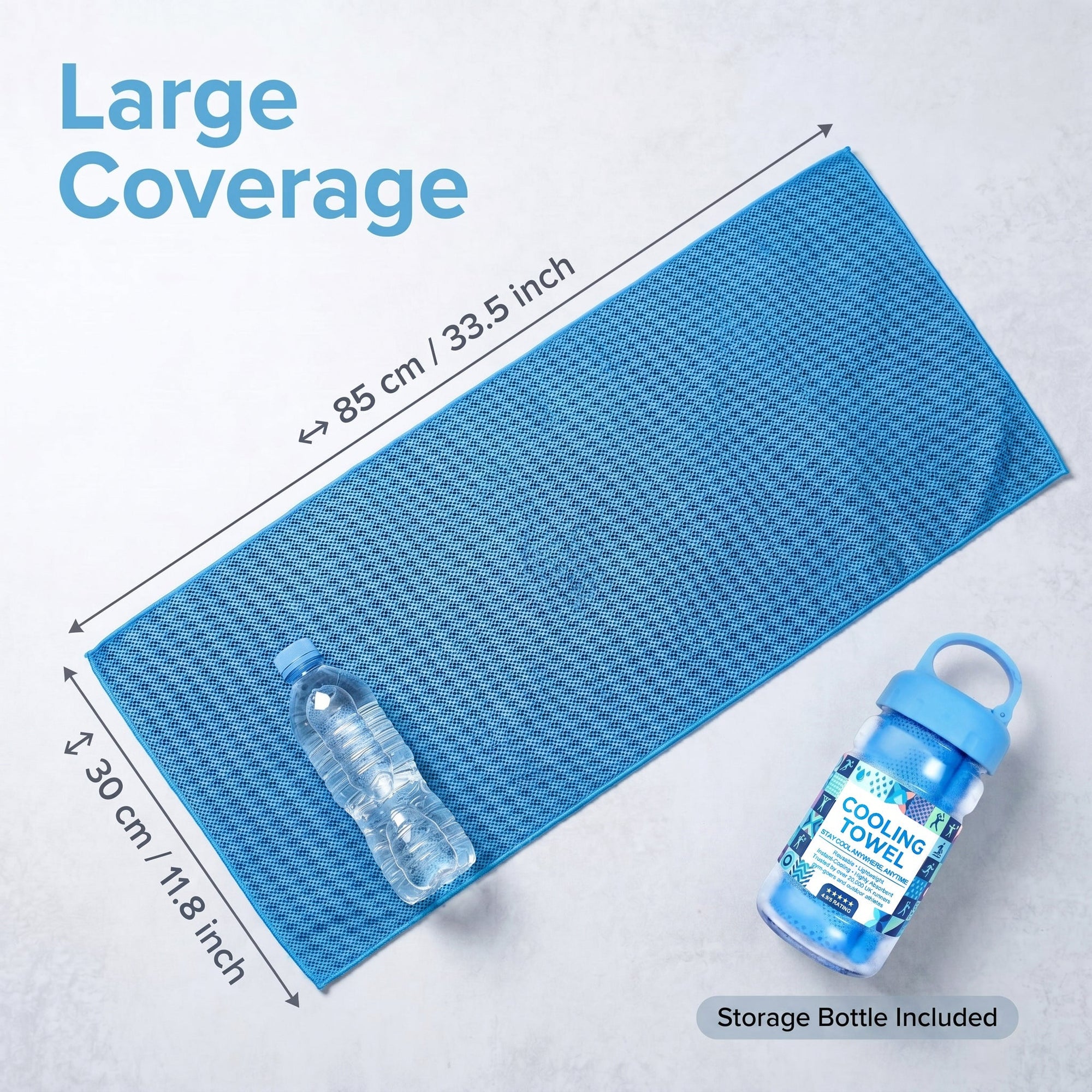Cold Sweat Kühltuch mit Reiseflasche für die Sommerhitze