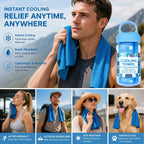 Cold Sweat Kühltuch mit Reiseflasche für die Sommerhitze