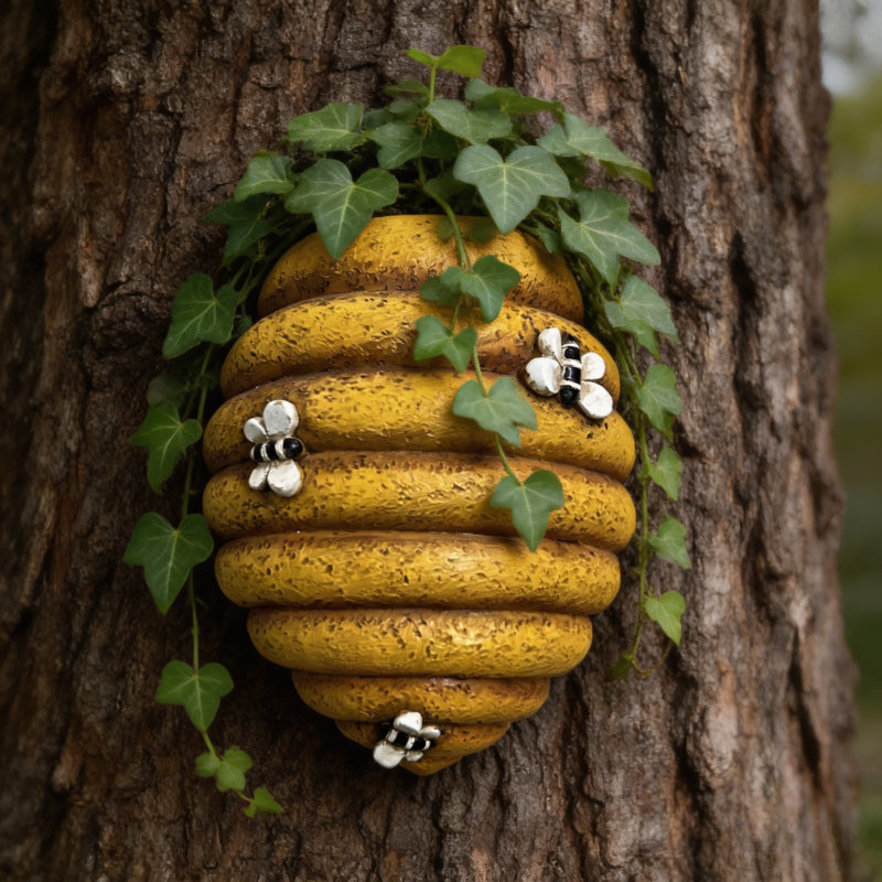 3D Beehive Shaped Wall-Mounted Resin Planter Hanging Flower Pot