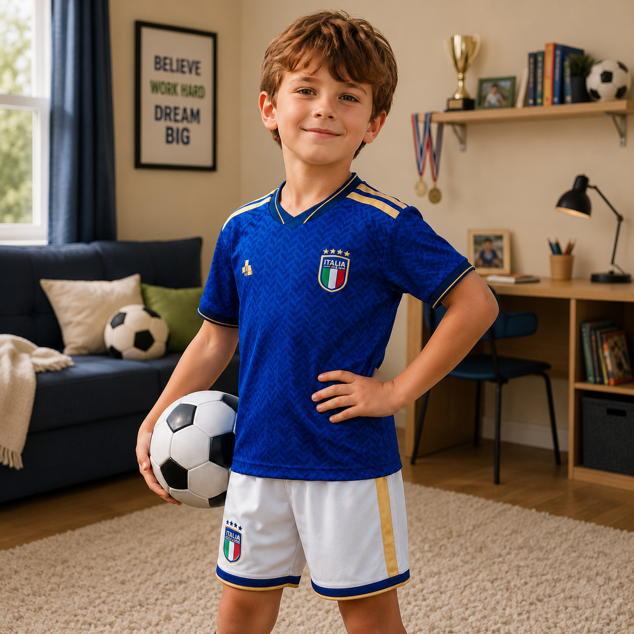 England Kids Jersey Back View
