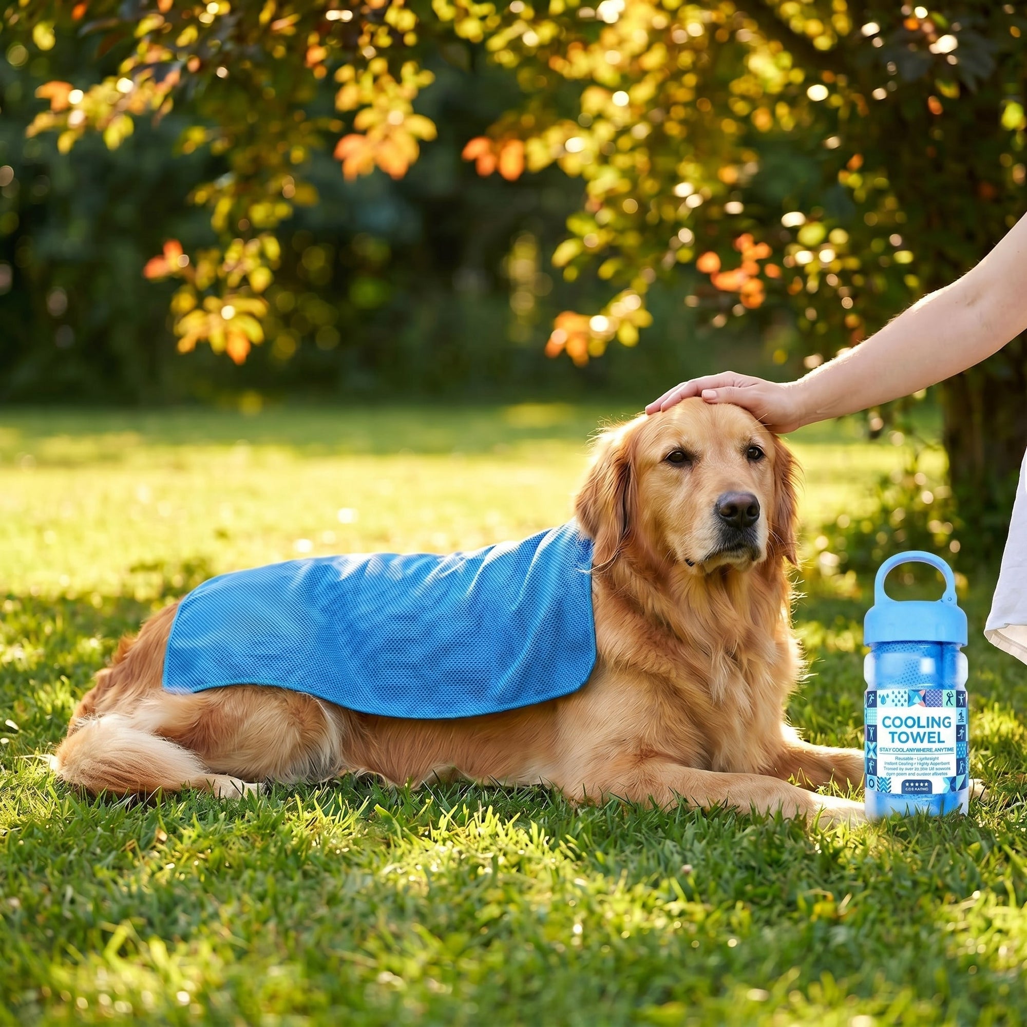 Cold Sweat Kühltuch mit Reiseflasche für die Sommerhitze