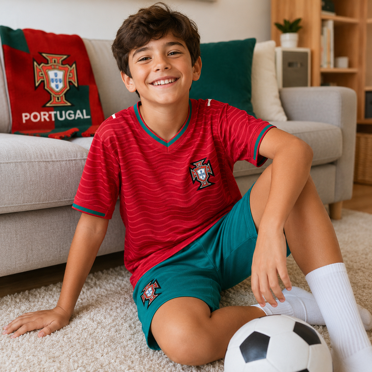 Portugal Home Kit Kids Jersey