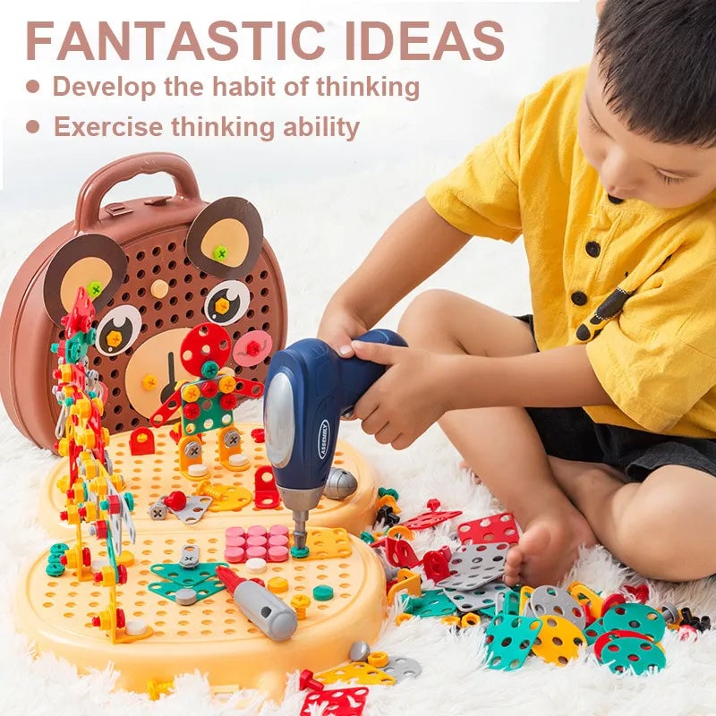 Montessori Educational Toy Set Toolbox Play Tools Kit
