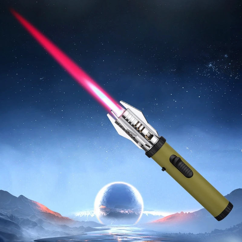 360 Degree Windproof Turbine Refillable Butane Lighter