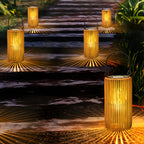 Solar Hanging Lanterns Set Outdoor Waterproof LED with Automatic Switch