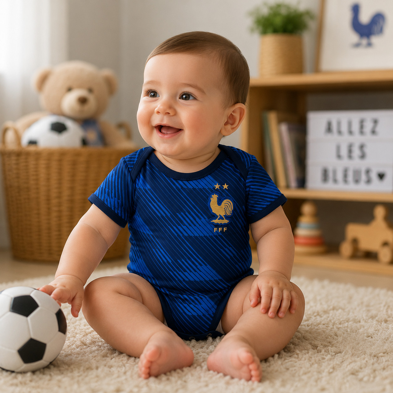 France Baby Romper Side