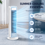 Bladeless Tower Fan Rechargeable Oscillating Desktop Wall Mount Fan with Remote
