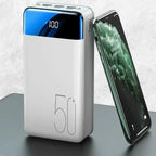 50000mAh Portable Power Bank Mobile Battery Pack