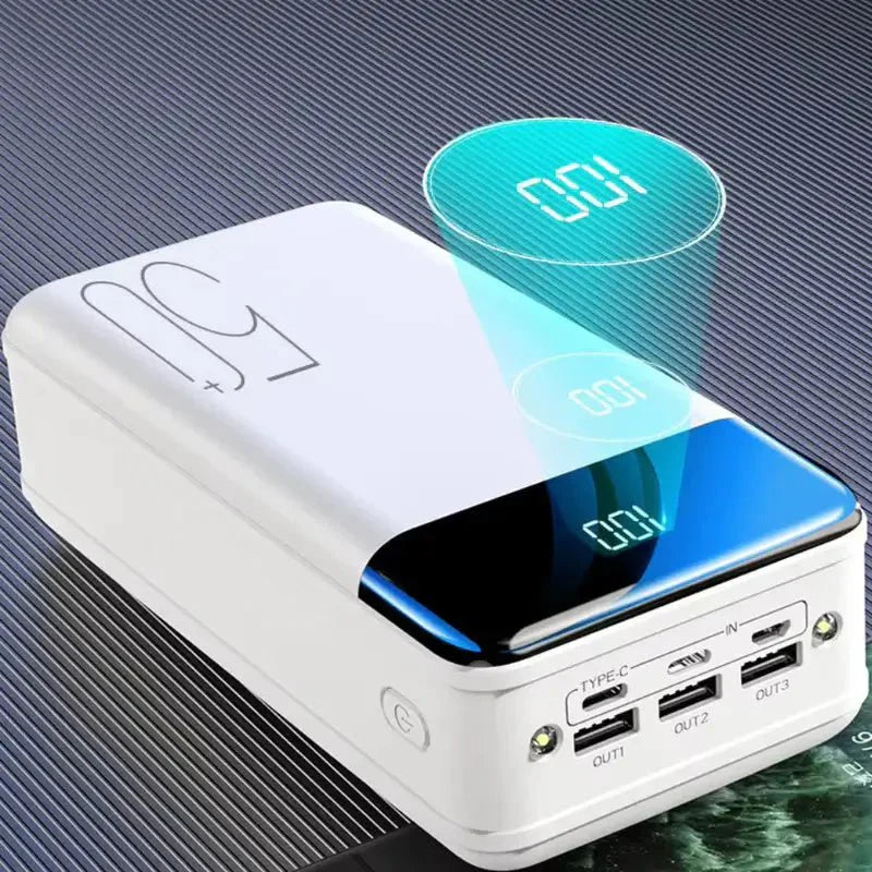 50000mAh Portable Power Bank Mobile Battery Pack