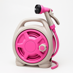 Retractable Garden Hose Reel with Sprayer Lightweight Handheld