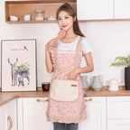 Waterproof Kitchen Apron with Adjustable Neck Strap and Front Pocket