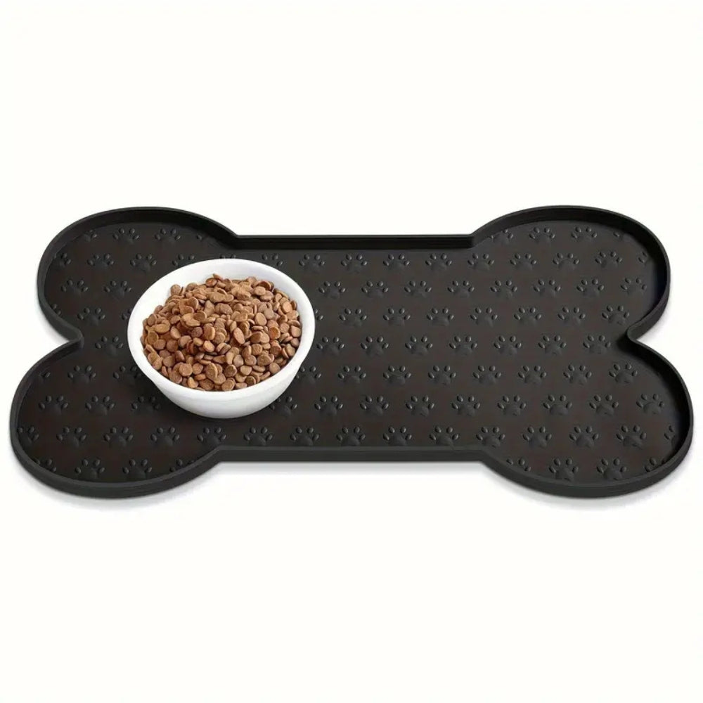 Bone Shaped Silicone Pet Feeding Mat Pad