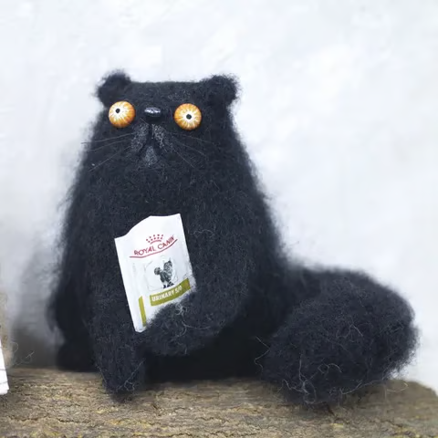 Wool Felt Figurine Set Handmade Collectible Figurines