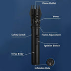 360 Degree Windproof Turbine Refillable Butane Lighter