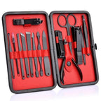 15 Piece Manicure Grooming Kit with Travel Case