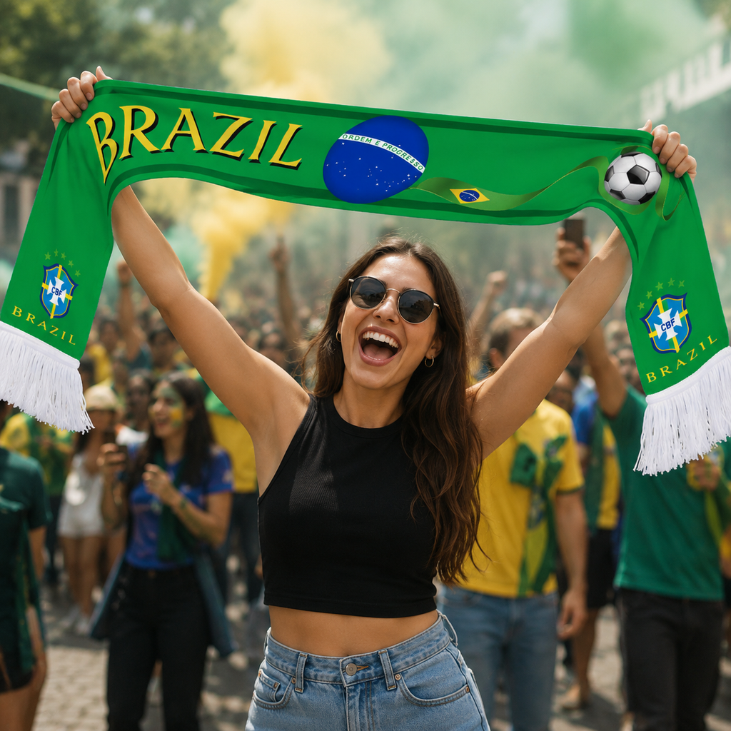 Brazil Fan Scarf
