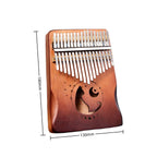 17-Key Kalimba Thumb Piano Musical Instrument Acoustic Handheld