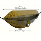 Double Camping Hammock with Mosquito Net Outdoor Sleeping Bed