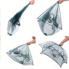 Foldable Polygonal Fishing Cage Net with Six Openings for Minnows Crayfish Crabs