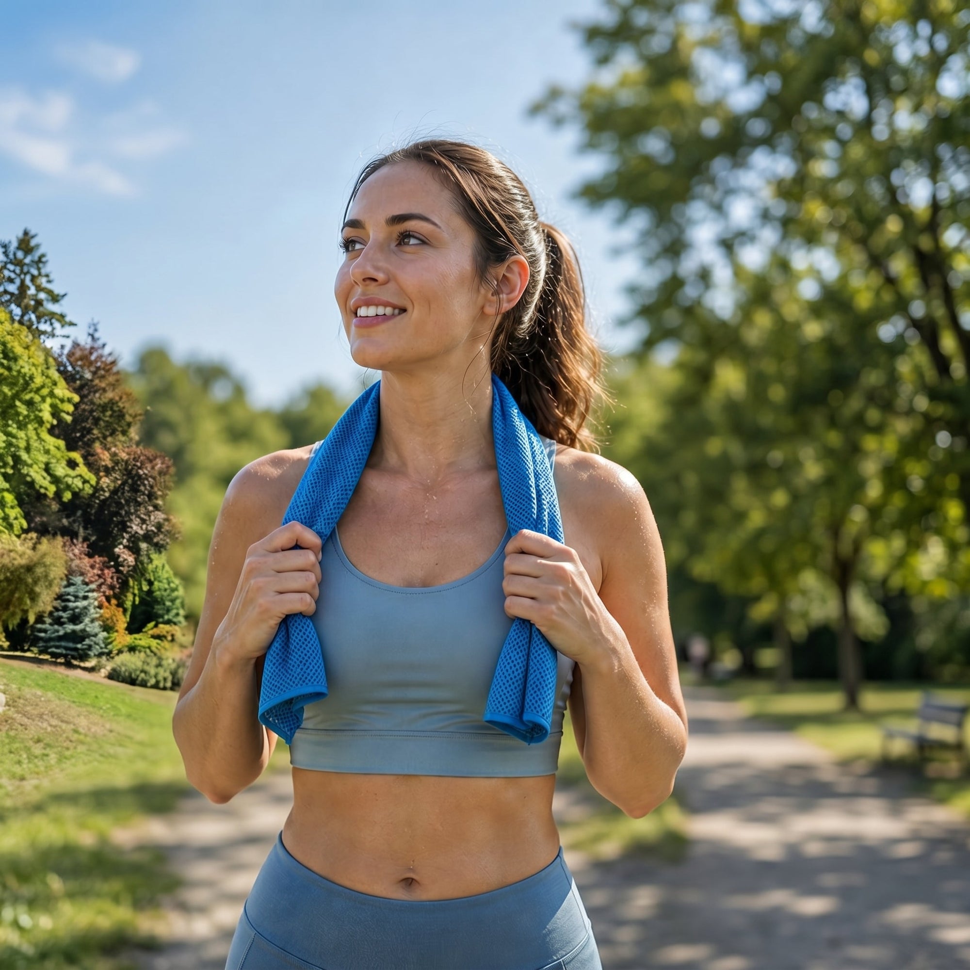 Cold Sweat Kühltuch mit Reiseflasche für die Sommerhitze