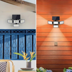 Solar Motion Sensor LED Floodlight Wall Mount Outdoor Light