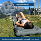 Sleeping Pad Ultralight Compact Rectangular Inflatable Camping Mat