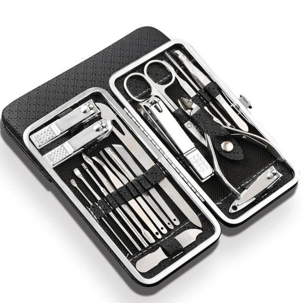 19 in 1 Nail Clipper Manicure Set Stainless Steel Tools Kit