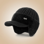 Trapper Hat with Ear Flaps Wool Lined Winter Hat