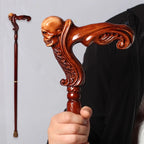 Wooden Straight Walking Cane for Adults