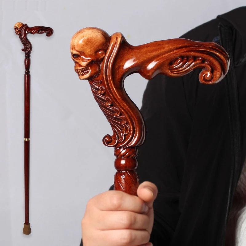 Wooden Straight Walking Cane for Adults