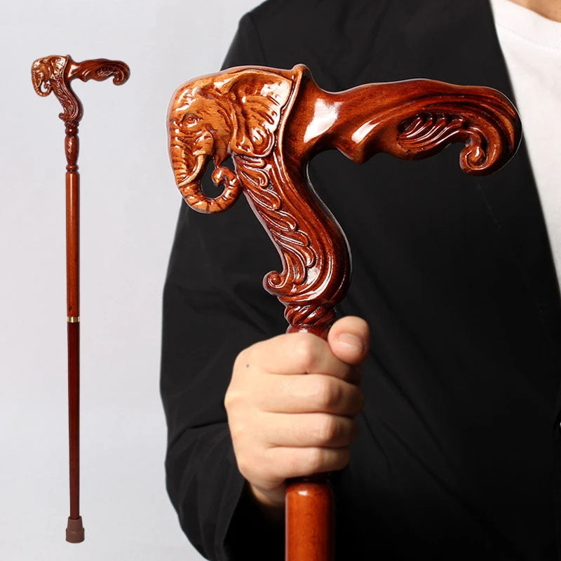 Wooden Straight Walking Cane for Adults