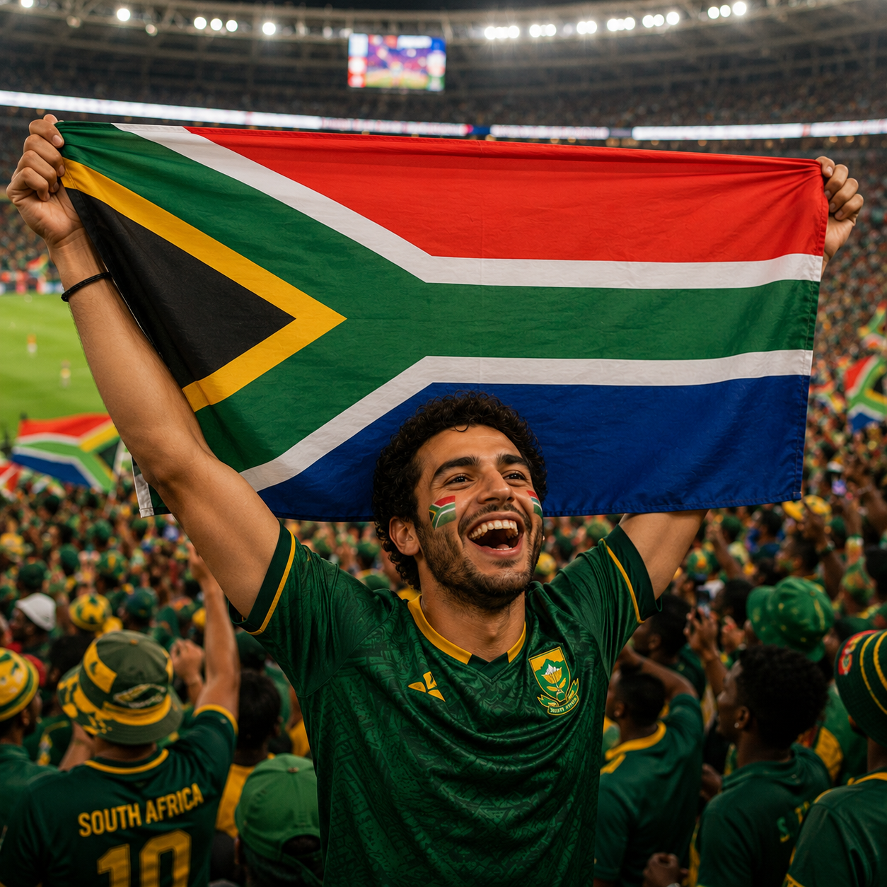South Africa Flag Side