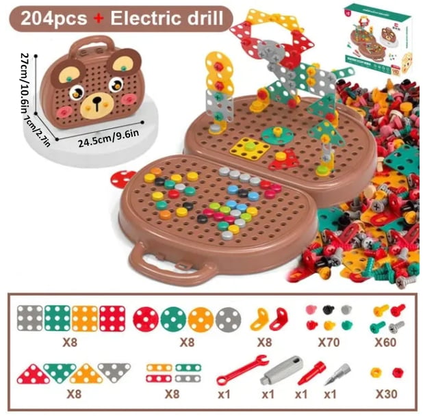 Montessori Educational Toy Set Toolbox Play Tools Kit