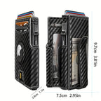 Metal RFID Wallet with Pop-Up Mechanism and Airtag Slot