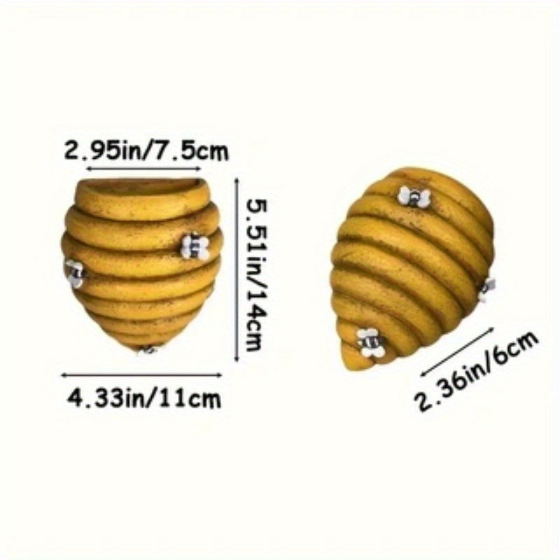 3D Beehive Shaped Wall-Mounted Resin Planter Hanging Flower Pot