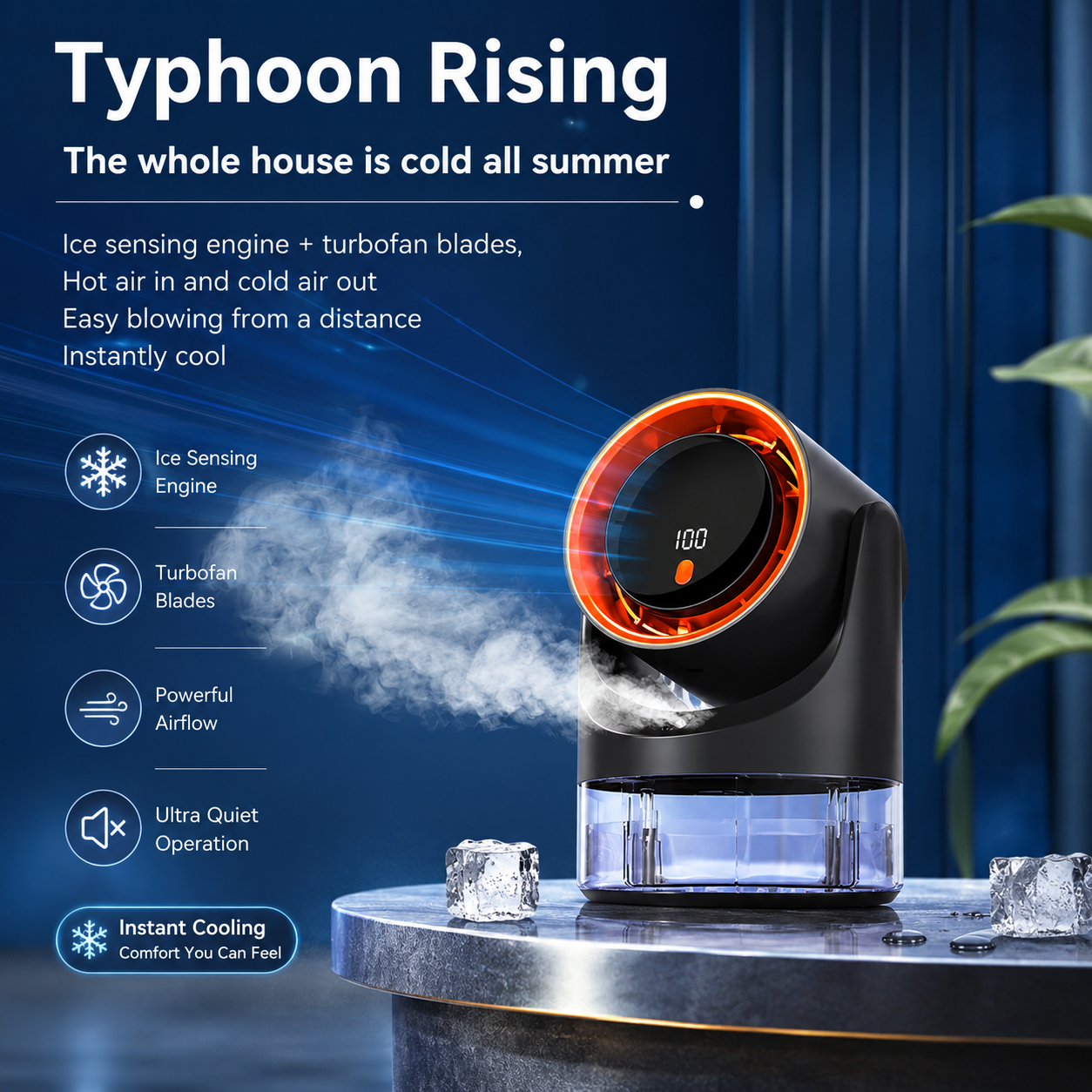 Mini Portable Electric Mist Fan Air Cooler Humidifier Adjustable