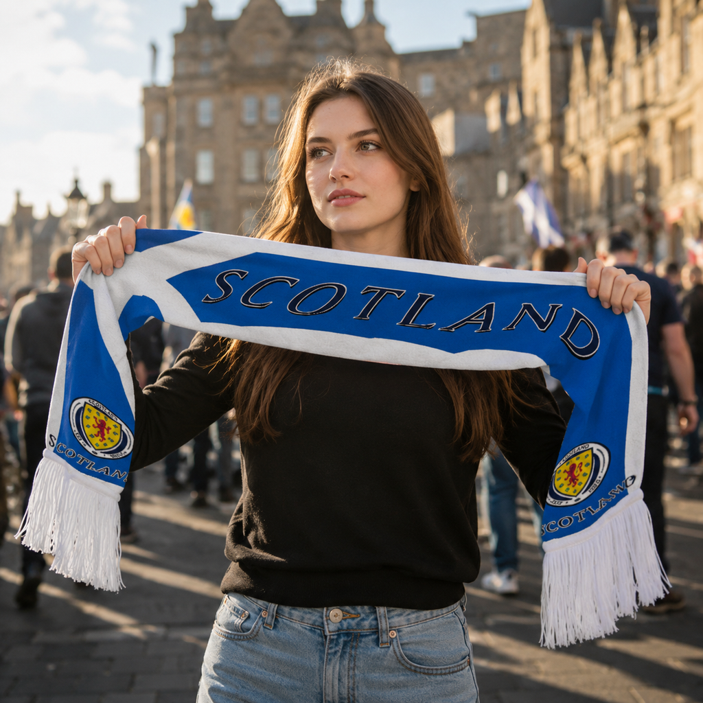 Scotland Scarf Detail