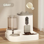 Dog Cat Feeder and Water Dispenser Bowl 2 in 1 Pet Feeding Station