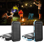 20000mAh Solar Power Bank Portable Waterproof Charger