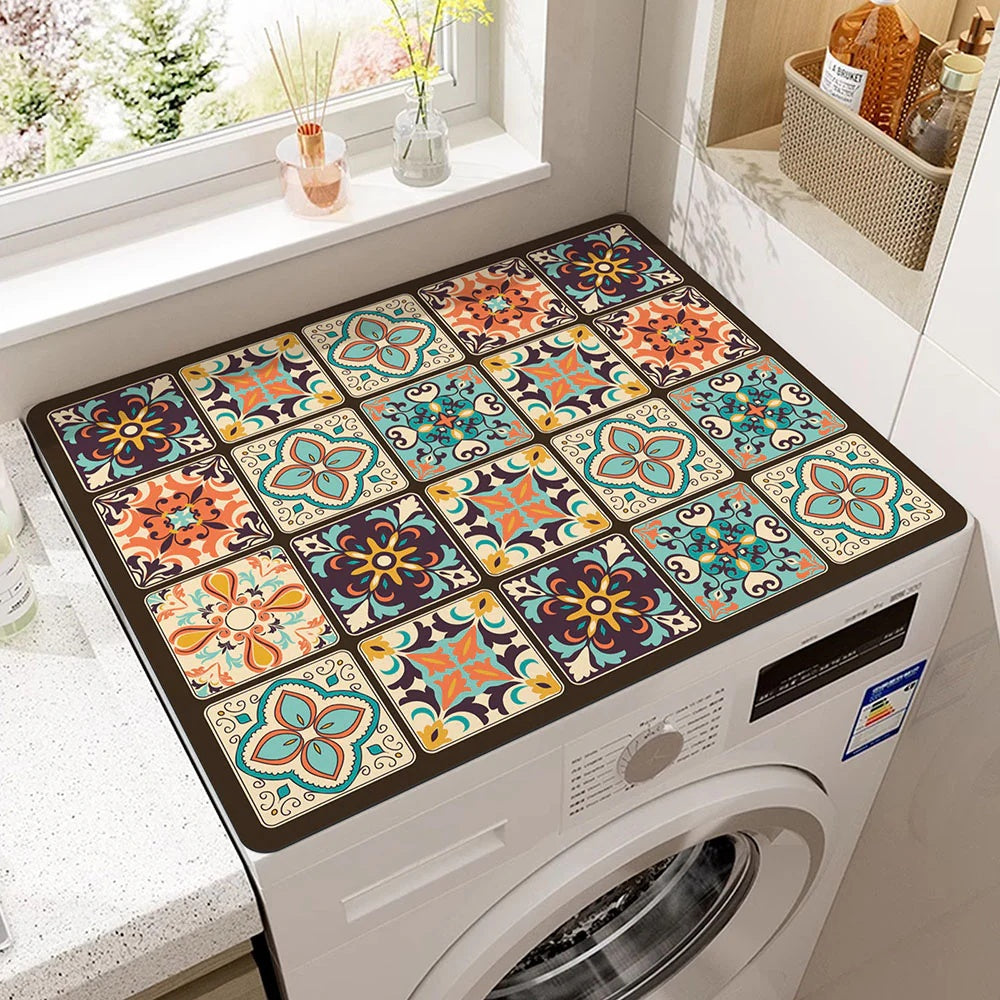 Square Appliance Mat Protective Heat Resistant Kitchen Mat