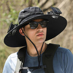 Solar Powered Fan Fishing Hat Outdoor Sun Protection Hat