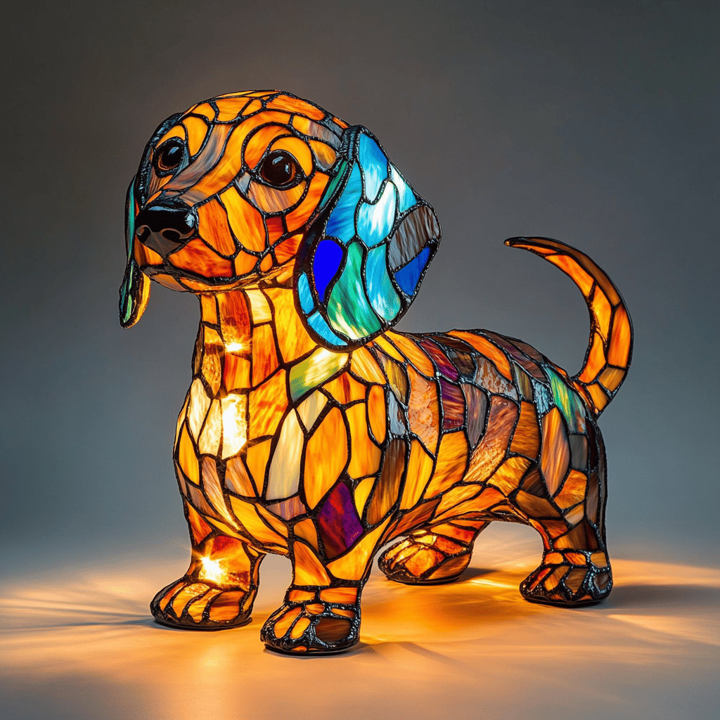 Bulldog Shaped Table Lamp Lighting Fixture