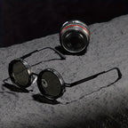 Circular Glasses with Self-Adjusting Color Changing Lenses