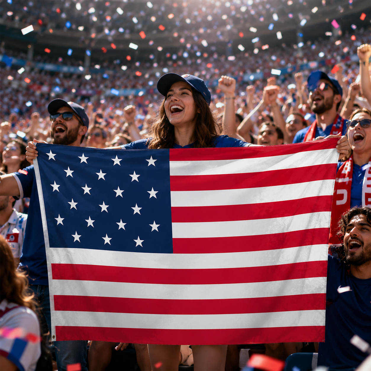 USA Fan Cape