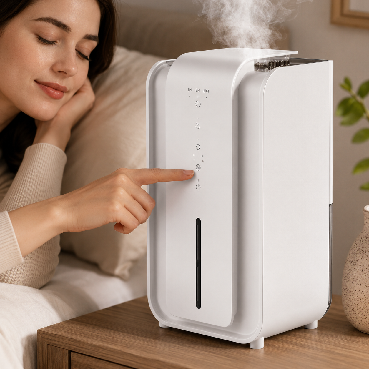 Luftentfeuchter mit Ionisator für Zuhause, Schlafzimmer, Wohnzimmer