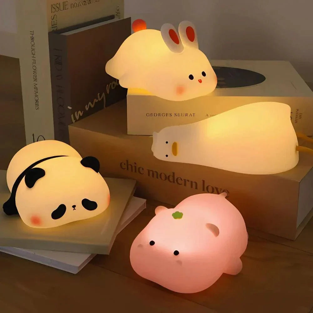 Rechargeable Silicone LED Night Light Table Lamp