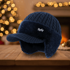 Trapper Hat with Ear Flaps Wool Lined Winter Hat