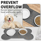 Bone Shaped Silicone Pet Feeding Mat Pad